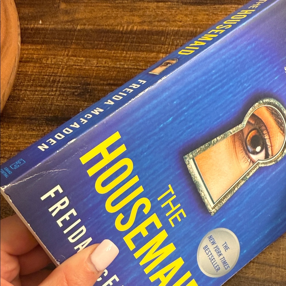 The Housemaid by Freida McFadden - Blue & Yellow Paperback - Picture 4 of 4